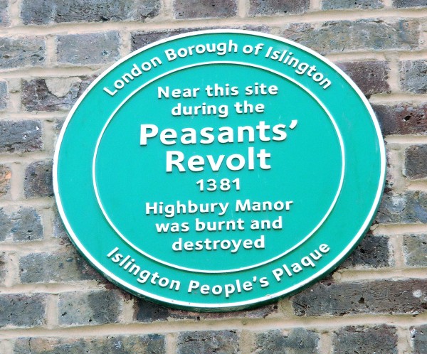 Plaque on wall, Highbury Barn