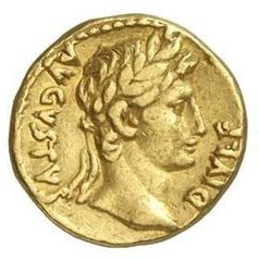 emperor augustus caesar gold coin pinterest